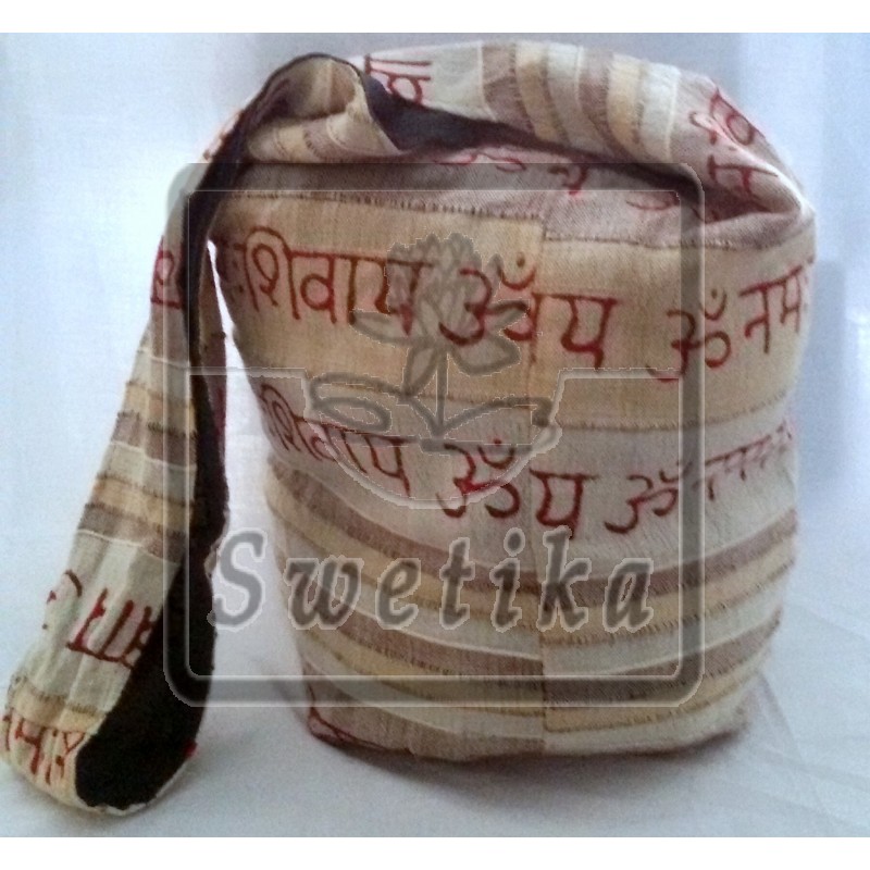 Fancy Shiv Mantra tas (wit)