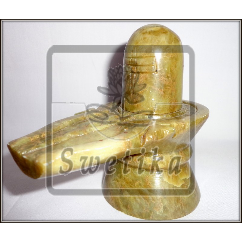 Shiv Lingam (groen marmer)