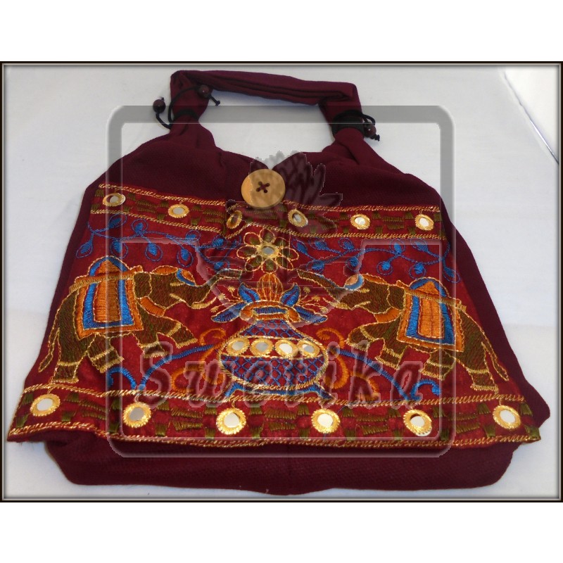 Fancy Olifant tas (bordeaux)