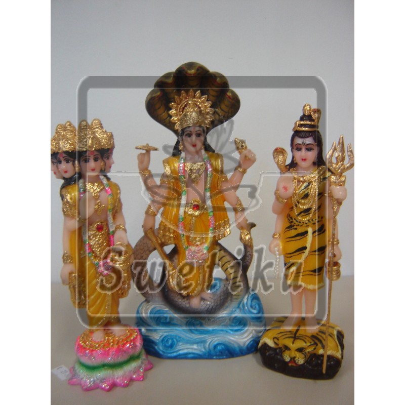 Set Tridev  Selica (Brahma Vishnu Mahesh)