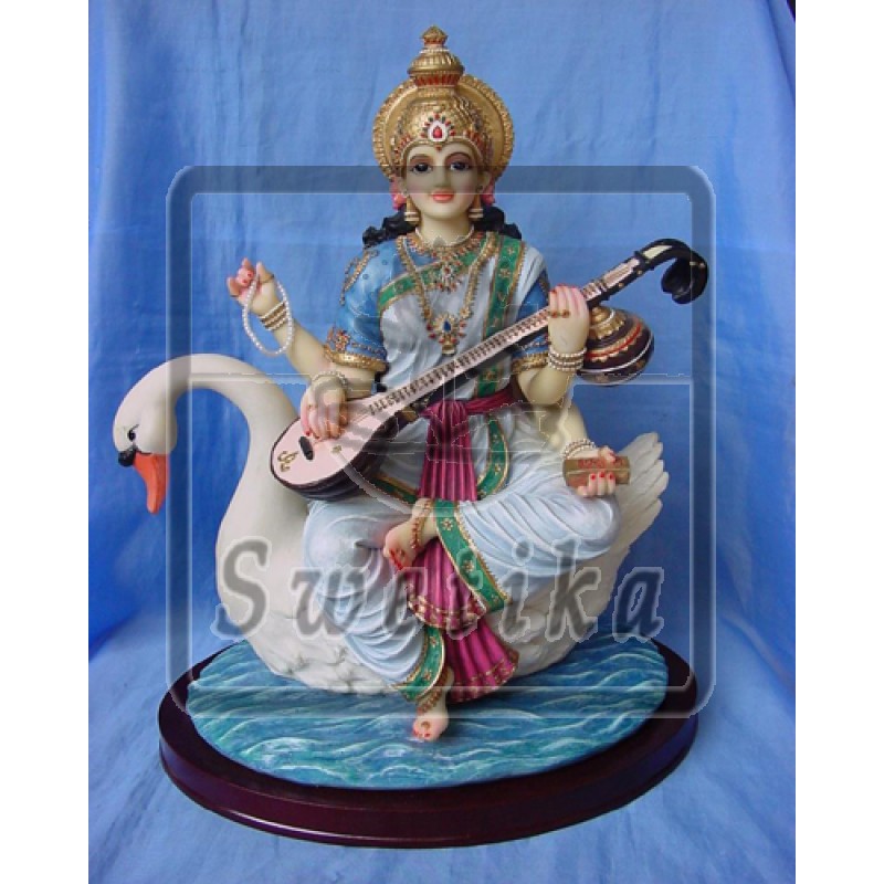 Sarasvati Maa Op Zwaan