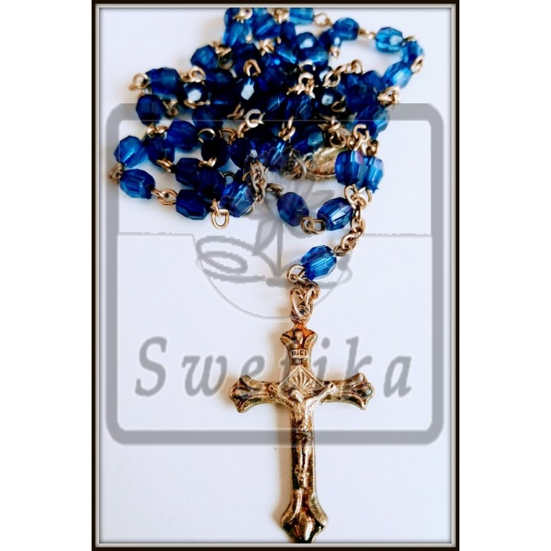 Rozenkrans (donker blauw)