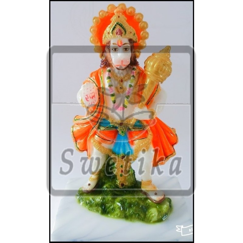 Staande Hanuman (poly marble)