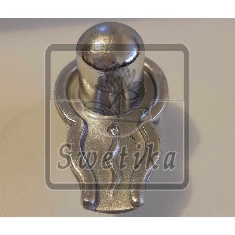 Silver Coating Parad Shivling (5 cm)