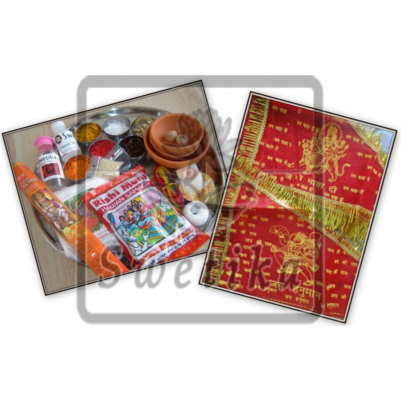 Complete Durga Puja Pakket + Durga Puja Jhandi set