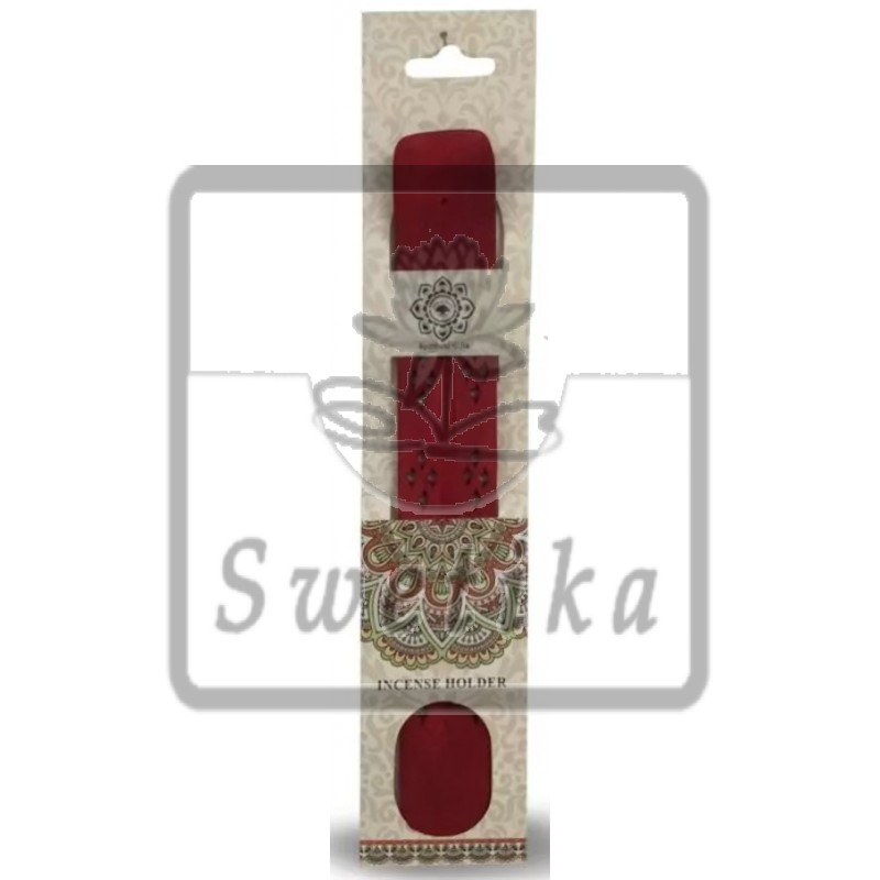 Houten wierookhouder (rood)