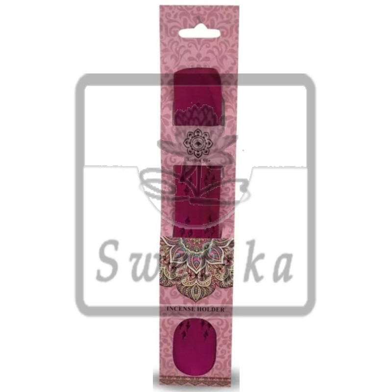 Houten wierookhouder (roze)