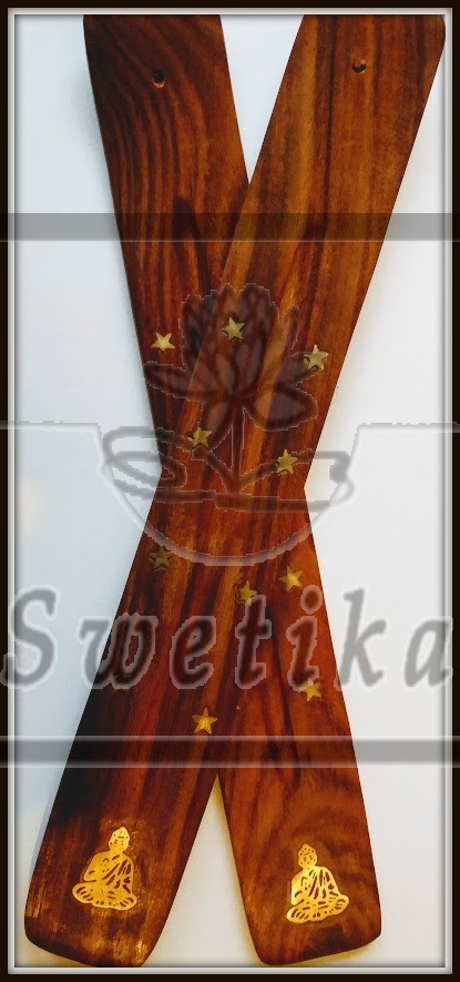 Palosanto 4-in-1 wierookstokjeshouder, keramische asopvangbak, saliestandaard, wierookbrander met asopvangbak voor meditatie, yoga, kantoor (A
